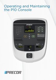 RBK 815 Recumbent Bike - Experienceâ¢ Series - 01/2013 - Precor