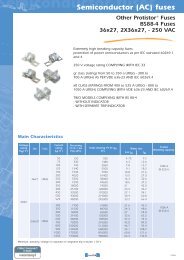 XP SEMICONDUCTOR (AC) FUSES - Mersen