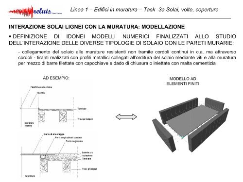 Linea 1 – Edifici in muratura - ReLUIS