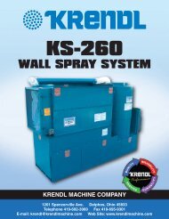 KS260 Wall Spray System - Krendl Machine Inc.