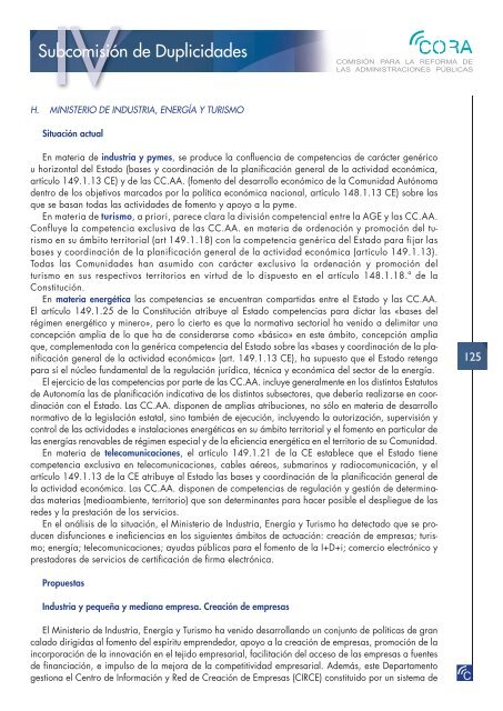 Reforma de las Administraciones PÃºblicas (CORA) - La Moncloa