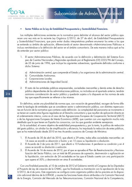 Reforma de las Administraciones PÃºblicas (CORA) - La Moncloa