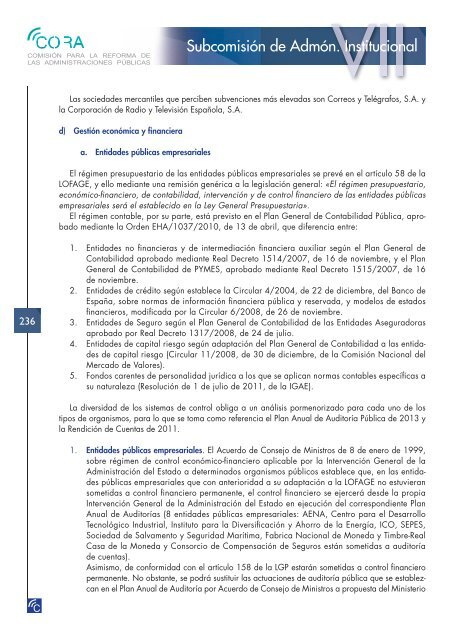 Reforma de las Administraciones PÃºblicas (CORA) - La Moncloa