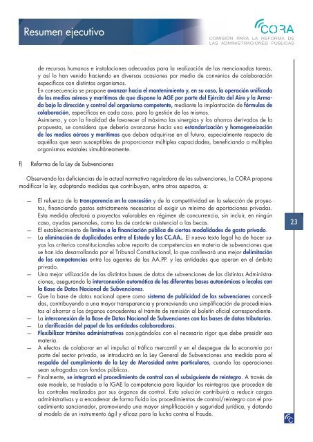 Reforma de las Administraciones PÃºblicas (CORA) - La Moncloa