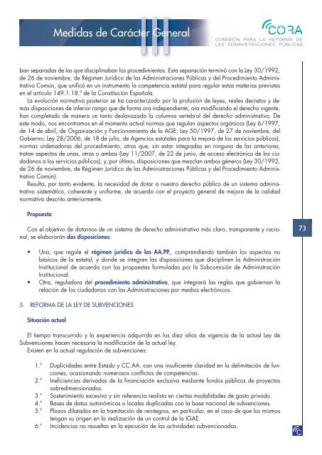 Reforma de las Administraciones PÃºblicas (CORA) - La Moncloa