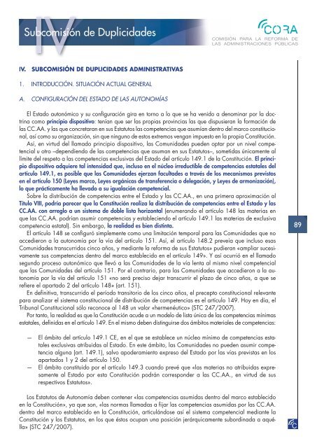 Reforma de las Administraciones PÃºblicas (CORA) - La Moncloa