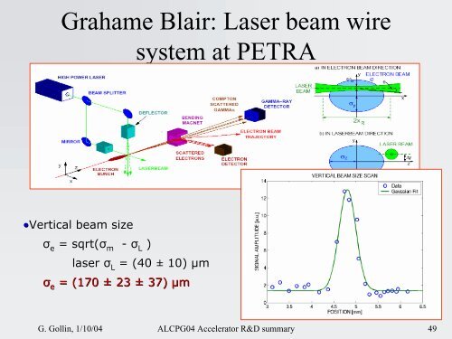 Accelerator physics summary & report on UCLC + LCRD R&D ...