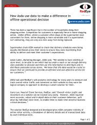 How Asda use data to make a difference in offline operational decision
