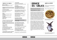 SERVICE DES PUBLICS - Publicité