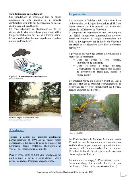 Inondation - ValrÃ©as