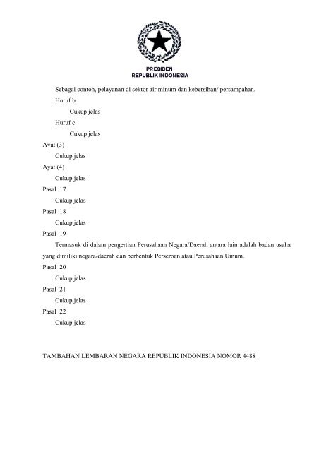 peraturan pemerintah republik indonesia nomor 14 tahun 2005 ...