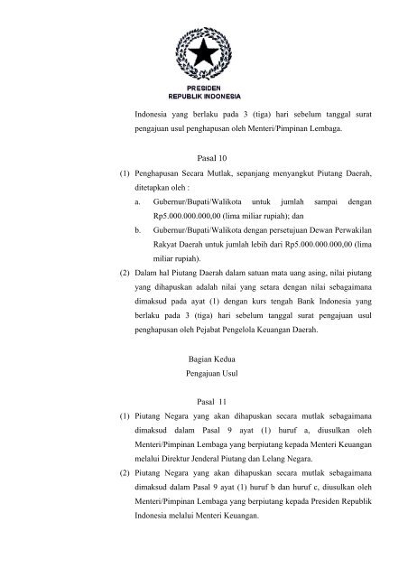 peraturan pemerintah republik indonesia nomor 14 tahun 2005 ...
