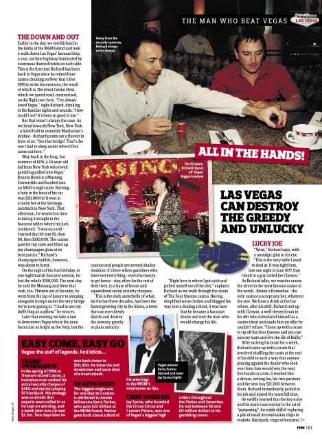 the man who beat vegas - Richard Marcus