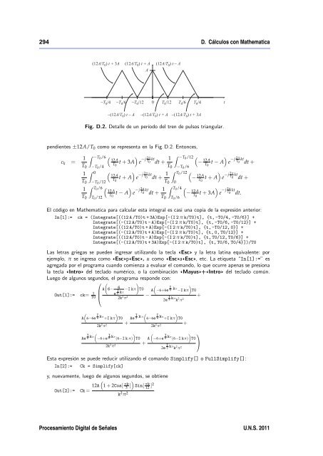 CÃ¡lculo de series y transformadas de Fourier usando Mathematica