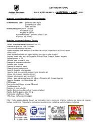 lista de material educaÃ§Ã£o infantil â maternal 2 anos - 2013