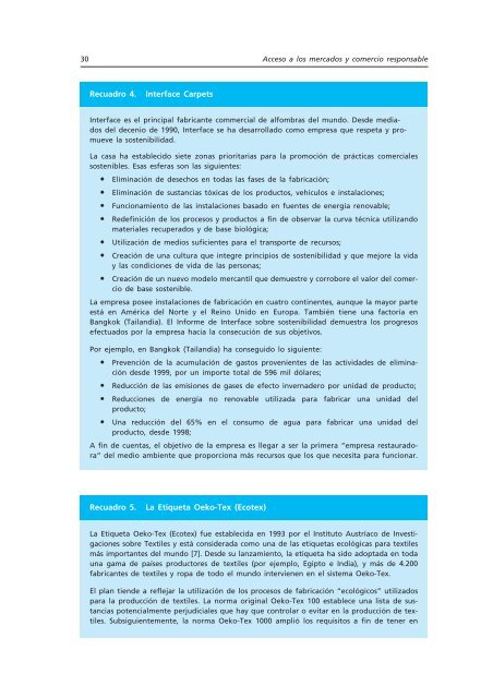 Acceso a los Mercados y Comercio Responsable: - unido