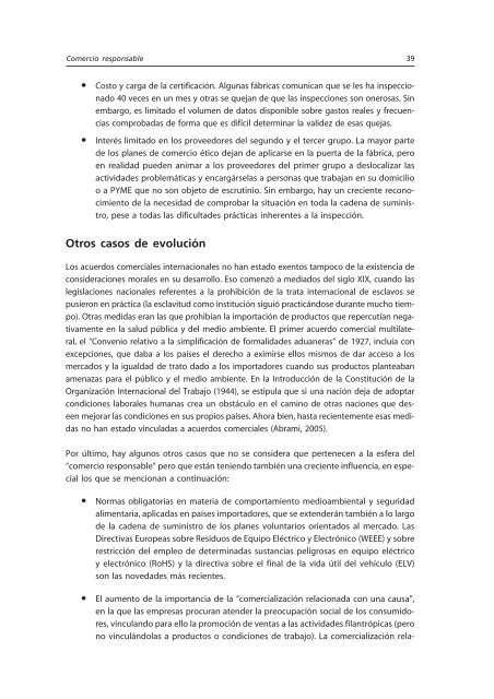 Acceso a los Mercados y Comercio Responsable: - unido