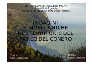 indagini etnobotaniche nel territorio del parco del conero