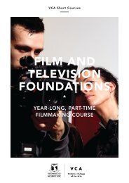 film and television foundations year-long, part-time