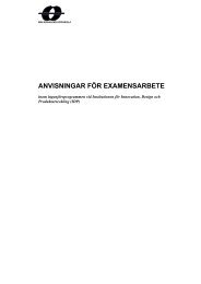 ANVISNINGAR FÖR EXAMENSARBETE