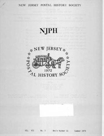 33 - New Jersey Postal History Society