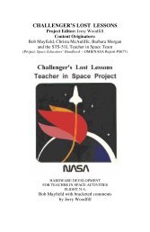 CHALLENGER'S LOST LESSONS - ER - NASA