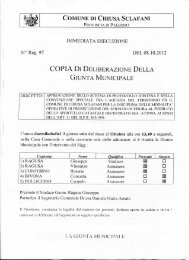 Approvazione dello schema di Protocollo d'Intesa e della ...