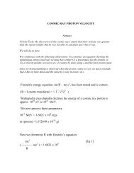 cosmic ray proton velocity