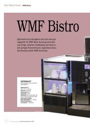 Die Maschinen WMF Bistro