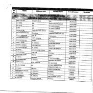 List of Participants - Performance Management Division