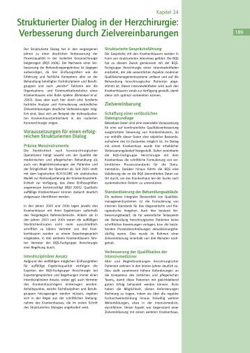 Strukturierter Dialog in der Herzchirurgie