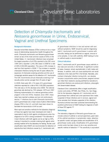 Detection of Chlamydia trachomatis and Neisseria gonorrhoeae in ...