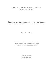 Dynamics of sets of zero density - IMPA