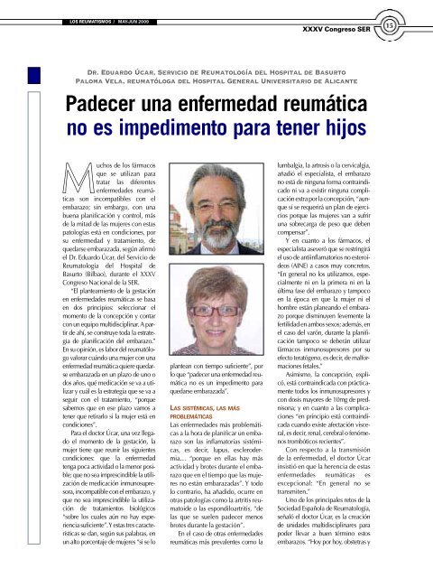 Prof. IÃ±aki Sanz Paz - Sociedad EspaÃ±ola de ReumatologÃ­a