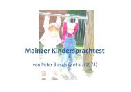Der Mainzer Kindersprachtest - bdh-niedersachsen.de