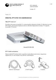 KREATEL IPTV-STB 1510 ASENNUSOHJE