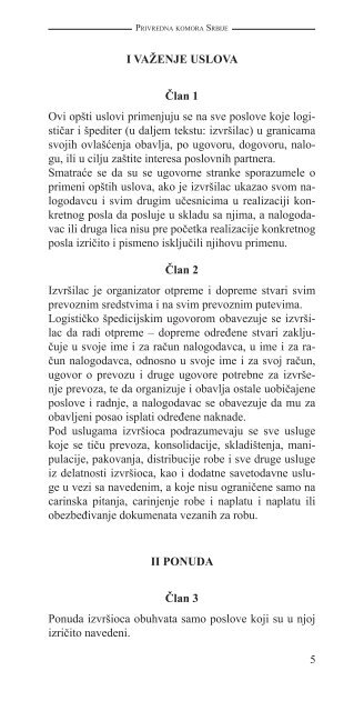 OpÅ¡ti uslovi poslovanja medjunarodnih logistiÄara i Å¡peditera Srbije ...