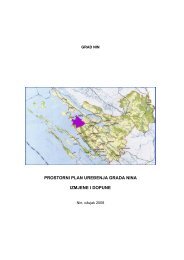 PROSTORNI PLAN UREÄENJA GRADA NINA IZMJENE I DOPUNE