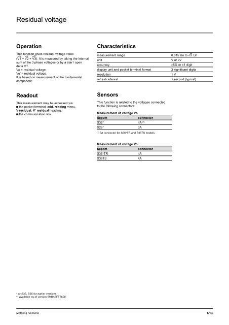 Sepam - HV/MV Protection and control units (ENG) - Trinet