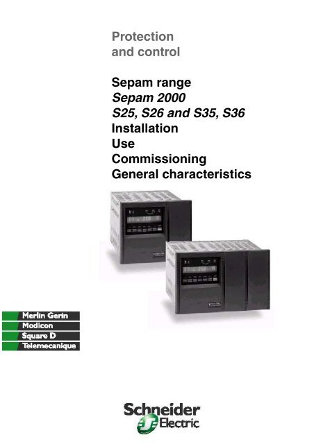 Sepam - HV/MV Protection and control units (ENG) - Trinet