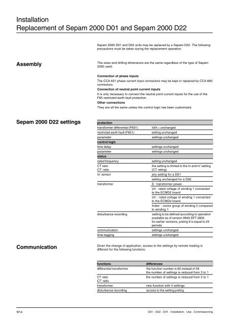 Sepam - HV/MV Protection and control units (ENG) - Trinet