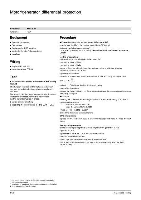 Sepam - HV/MV Protection and control units (ENG) - Trinet