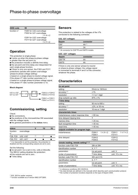 Sepam - HV/MV Protection and control units (ENG) - Trinet