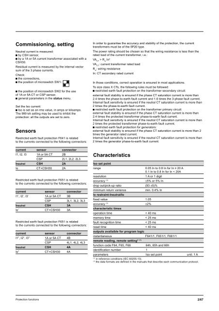 Sepam - HV/MV Protection and control units (ENG) - Trinet