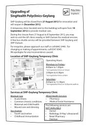 Upgrading of SingHealth Polyclinics-Geylang