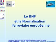 bureau de normalisation ferroviaire - Predim