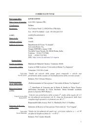 LIVIO CONTI Data e luogo di nascita: 6-8-1969, Ceprano (FR)