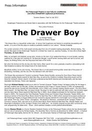 The Drawer Boy - Finborough Theatre