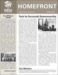 Spring 2007 Issue - Atlanta Habitat for Humanity