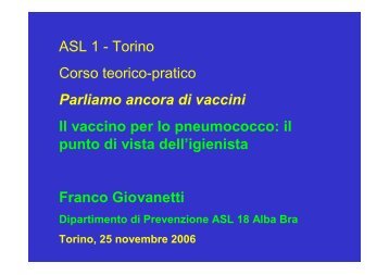 GIOVANNETTI PNC_Torino_2006 - ASL TO 1